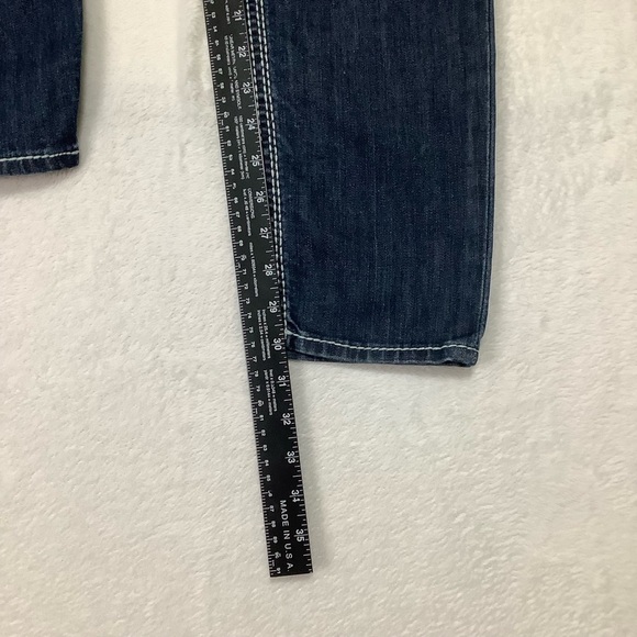 True Religion Women’s Skinny Big QT Jeans Size 33 Dark Blue Wash - Picture 9 of 12